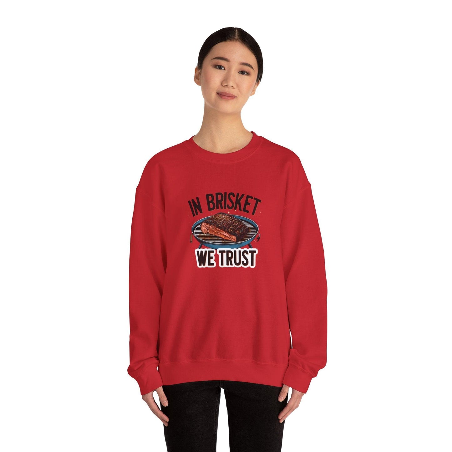 In Brisket We Story Unisex Heavy Blend™ Crewneck Sweatshirt