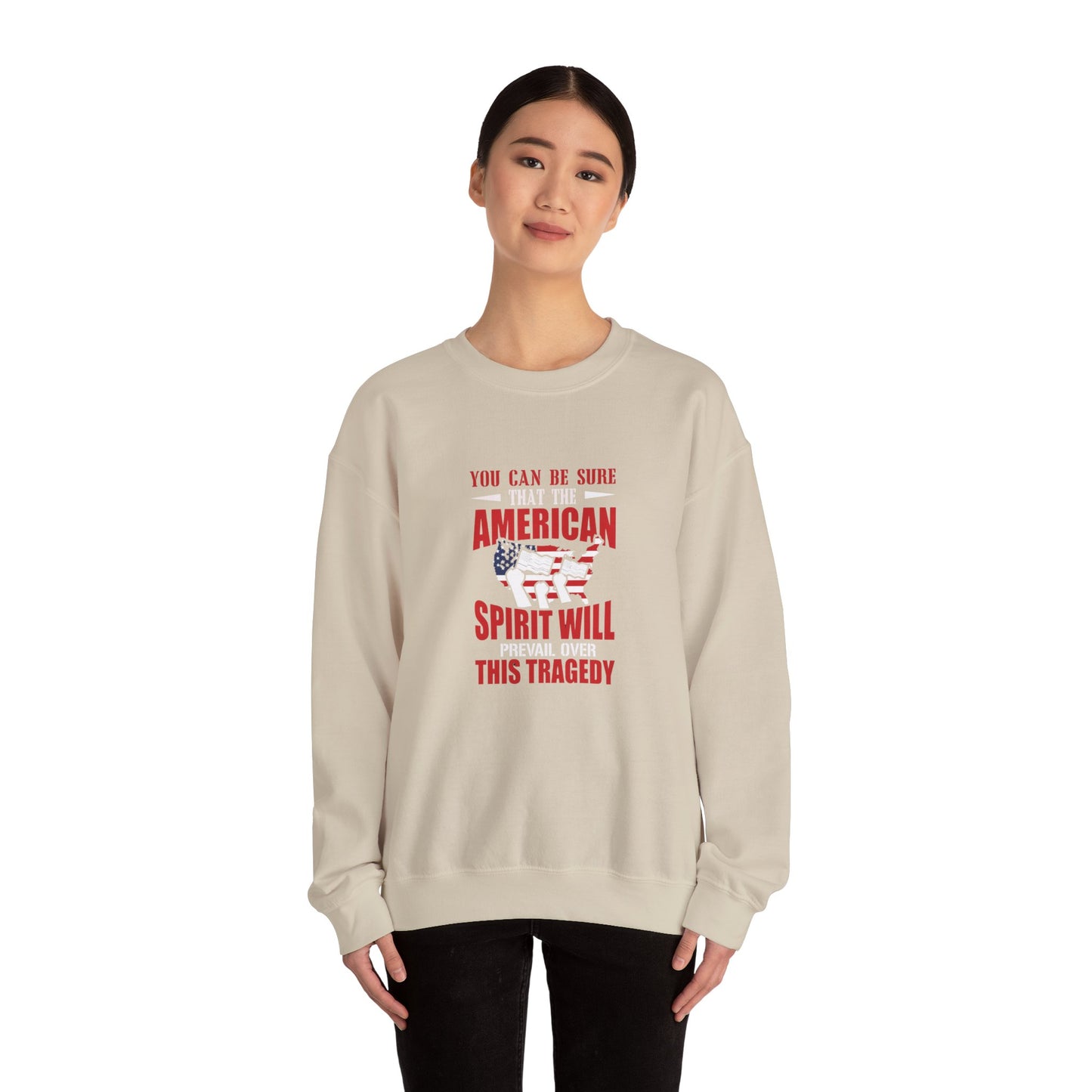 You Can Be Sure That The American Spirit Will Prevail Unisex Heavy Blend™ Crewneck Sweatshirt