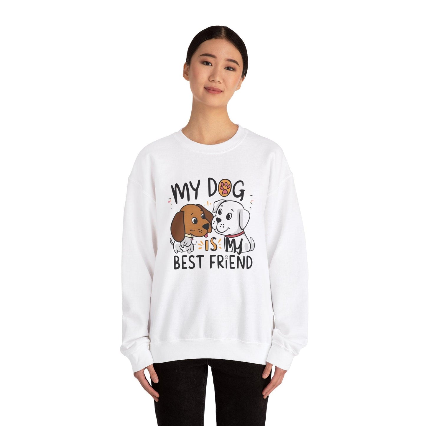 My Dog is My Bestfriend Unisex Heavy Blend™ Crewneck Sweatshirt