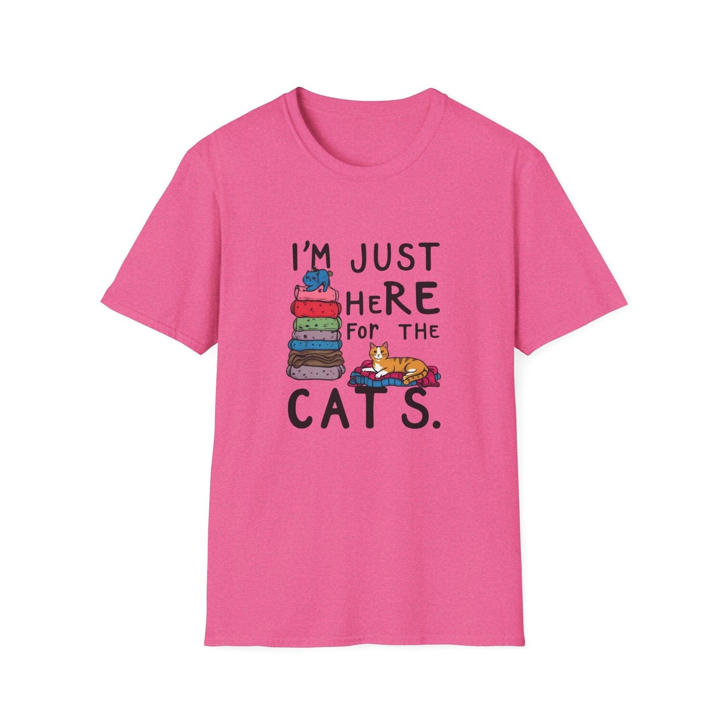 I'm Just Here For The Cats Unisex Softstyle T-Shirt