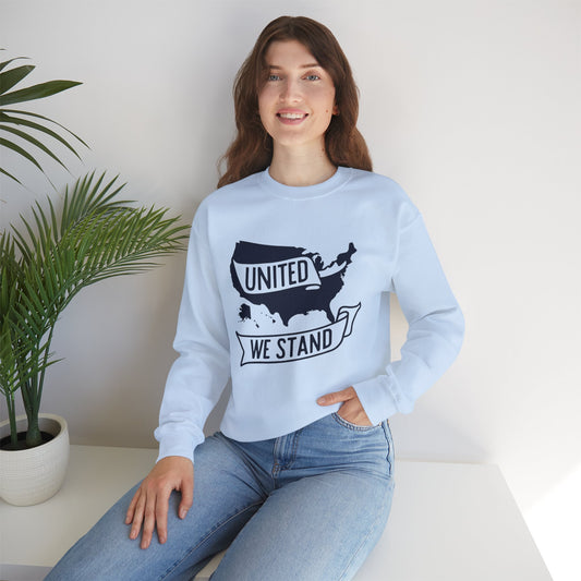 "United We Stand" Unisex Heavy Blend Crewneck Sweatshirt - Cozy Casual Wear for All Occasions