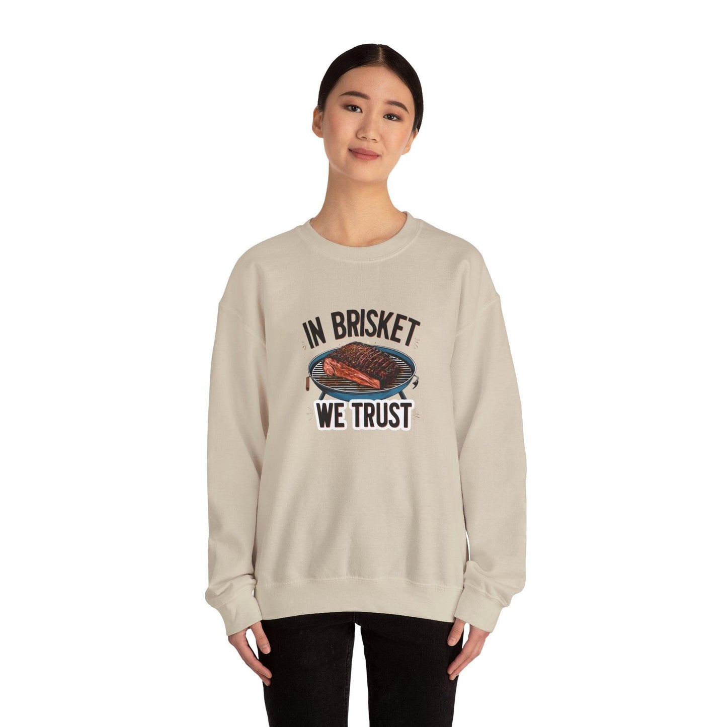 In Brisket We Story Unisex Heavy Blend™ Crewneck Sweatshirt