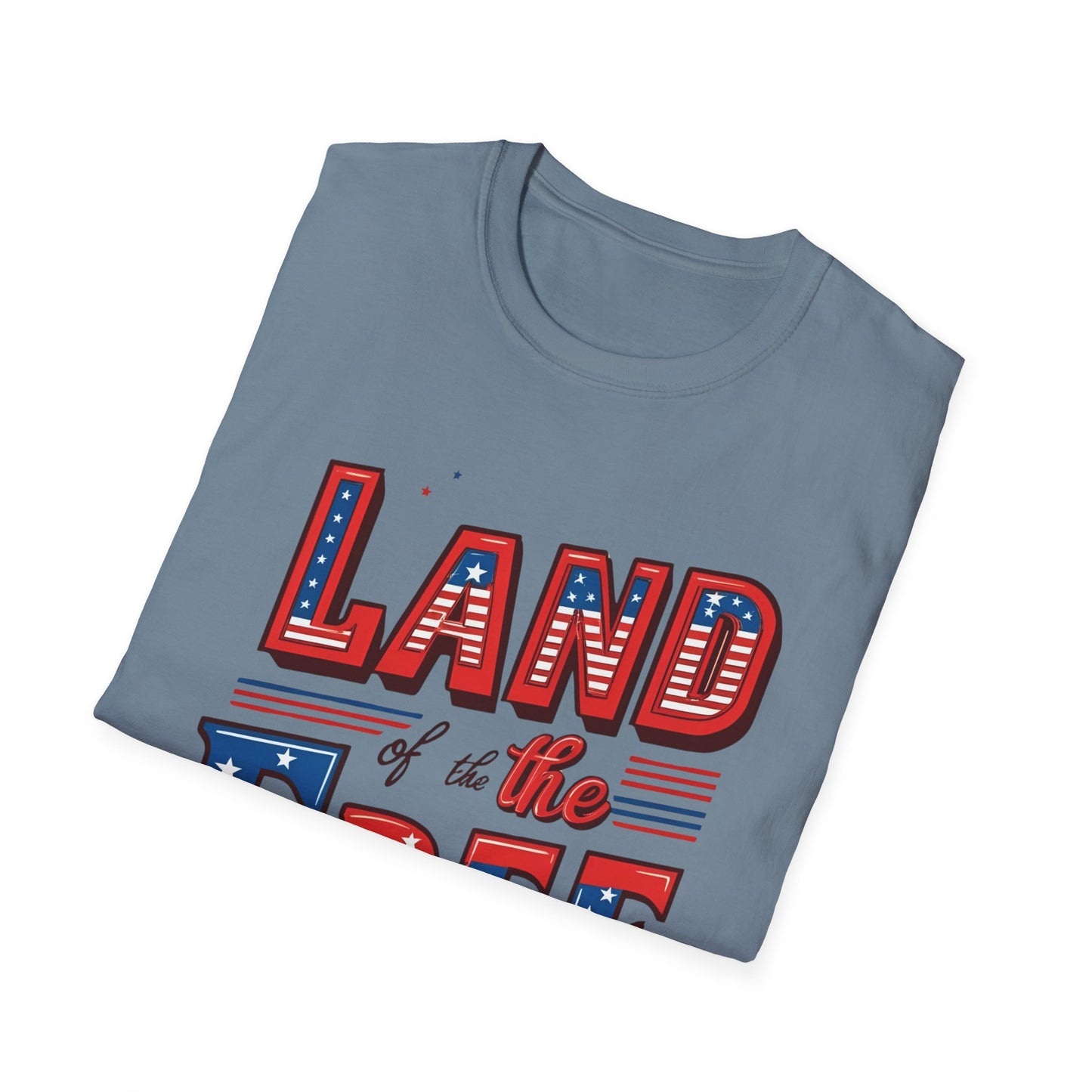 Land of the Free Unisex Softstyle T-Shirt