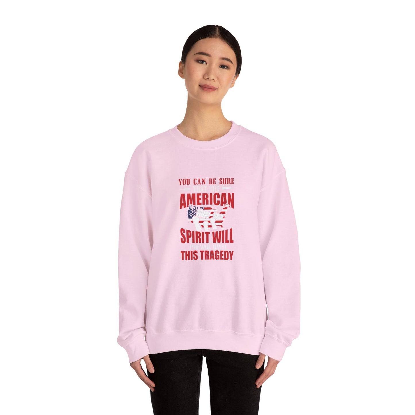 You Can Be Sure That The American Spirit Will Prevail Unisex Heavy Blend™ Crewneck Sweatshirt