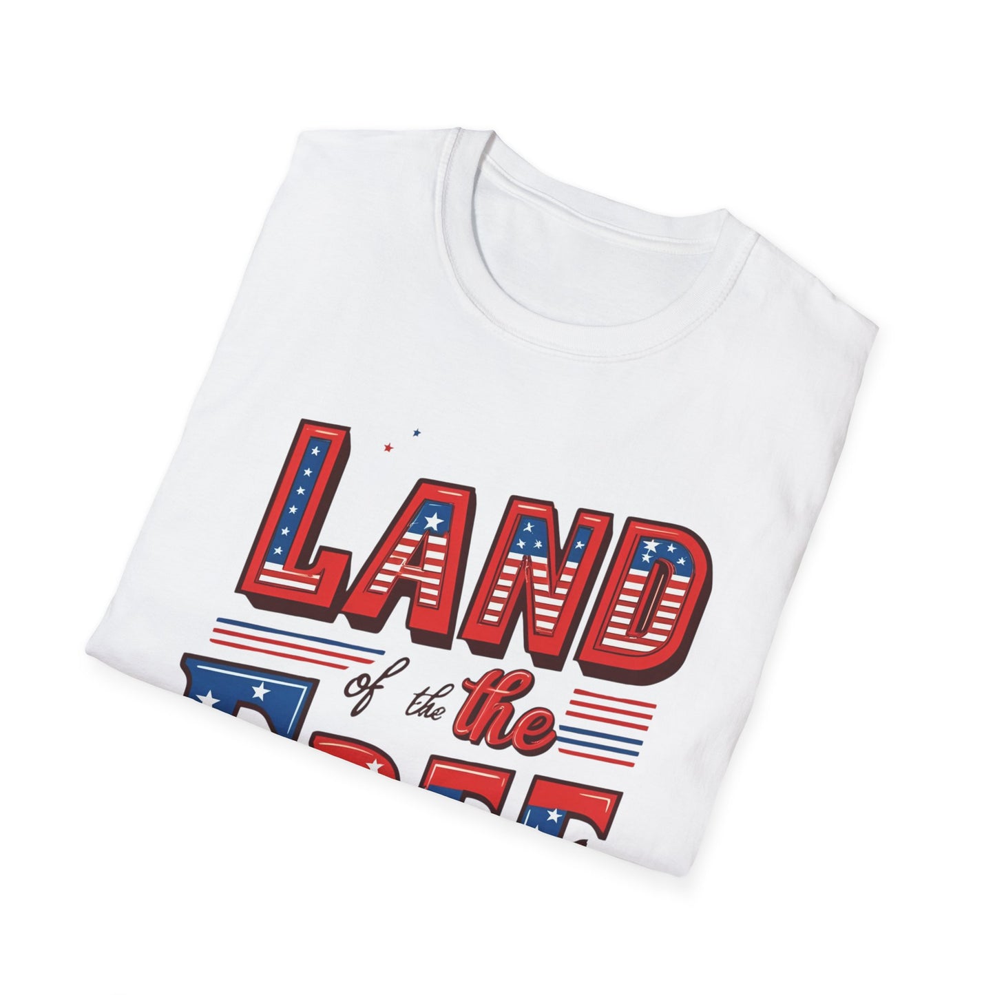 Land of the Free Unisex Softstyle T-Shirt