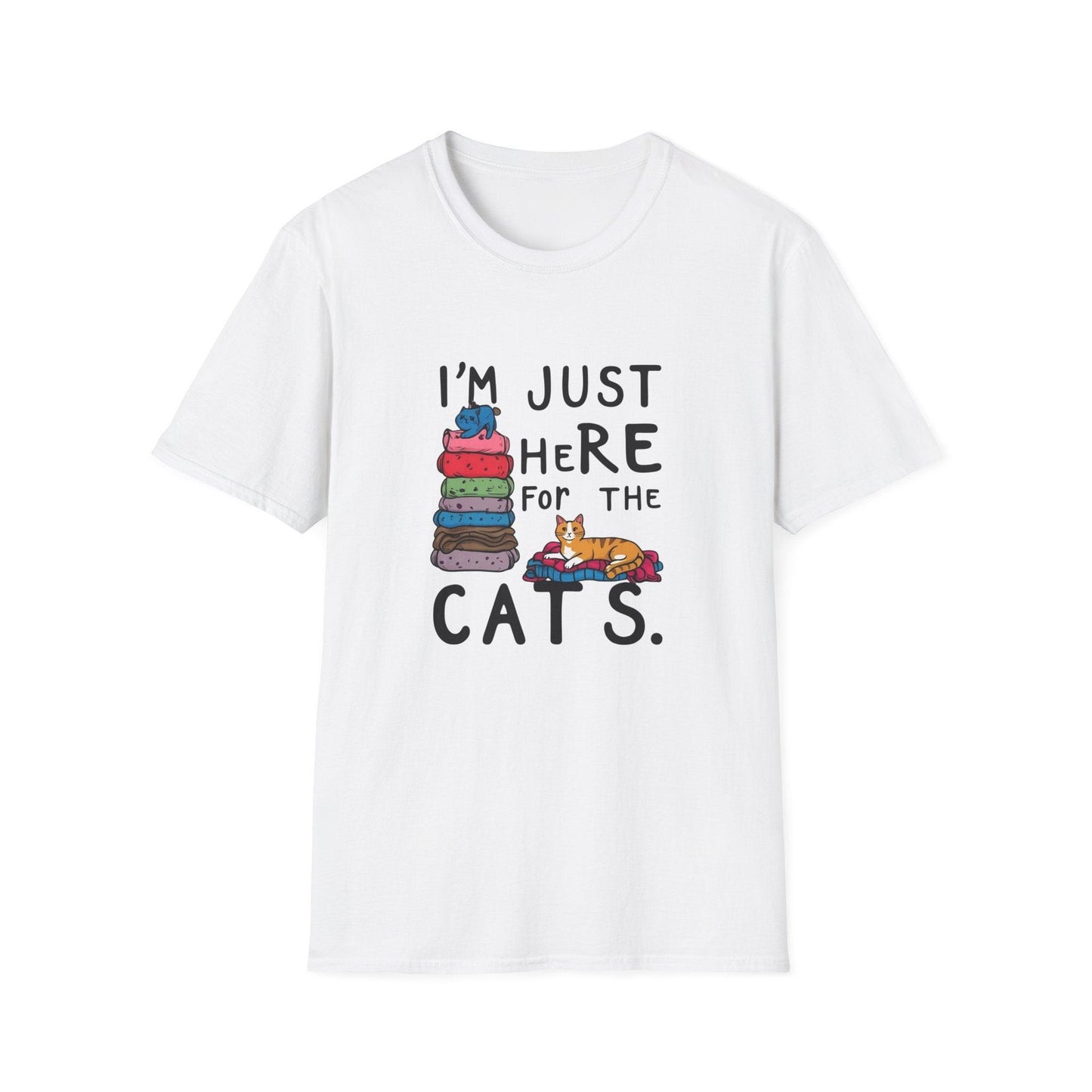 I'm Just Here For The Cats Unisex Softstyle T-Shirt