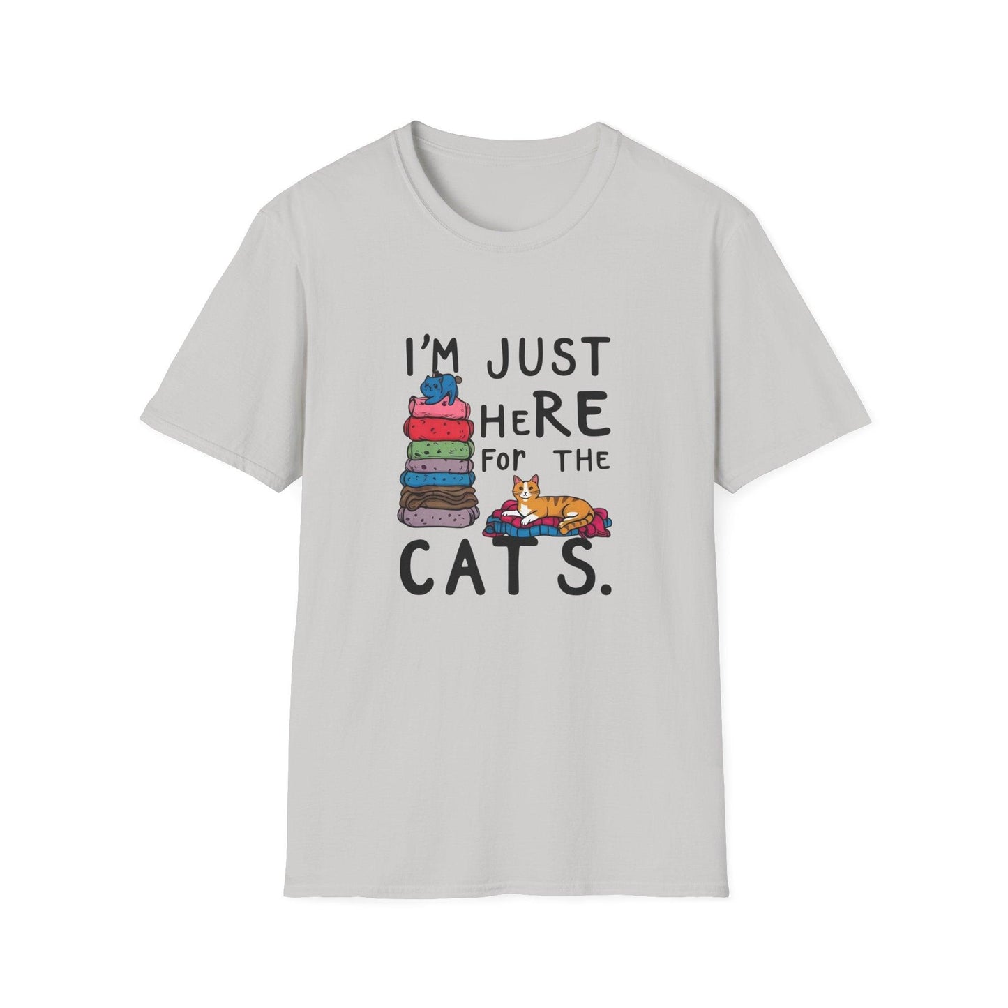 I'm Just Here For The Cats Unisex Softstyle T-Shirt