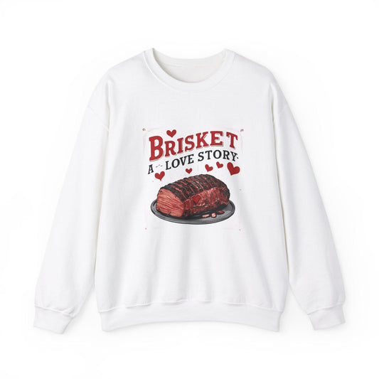 Brisket a Love  Story Unisex Heavy Blend™ Crewneck Sweatshirt