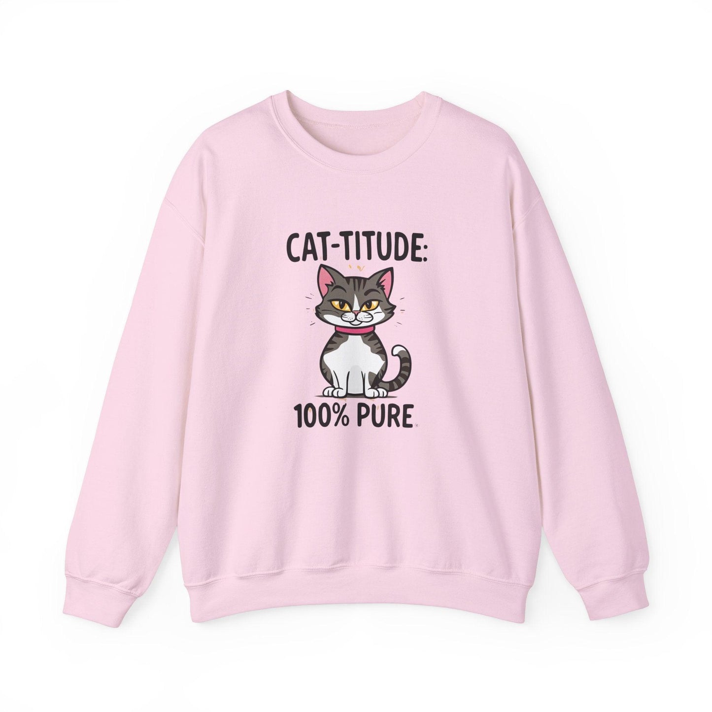 CAT-TITUDE 100% Pure Unisex Heavy Blend™ Crewneck Sweatshirt