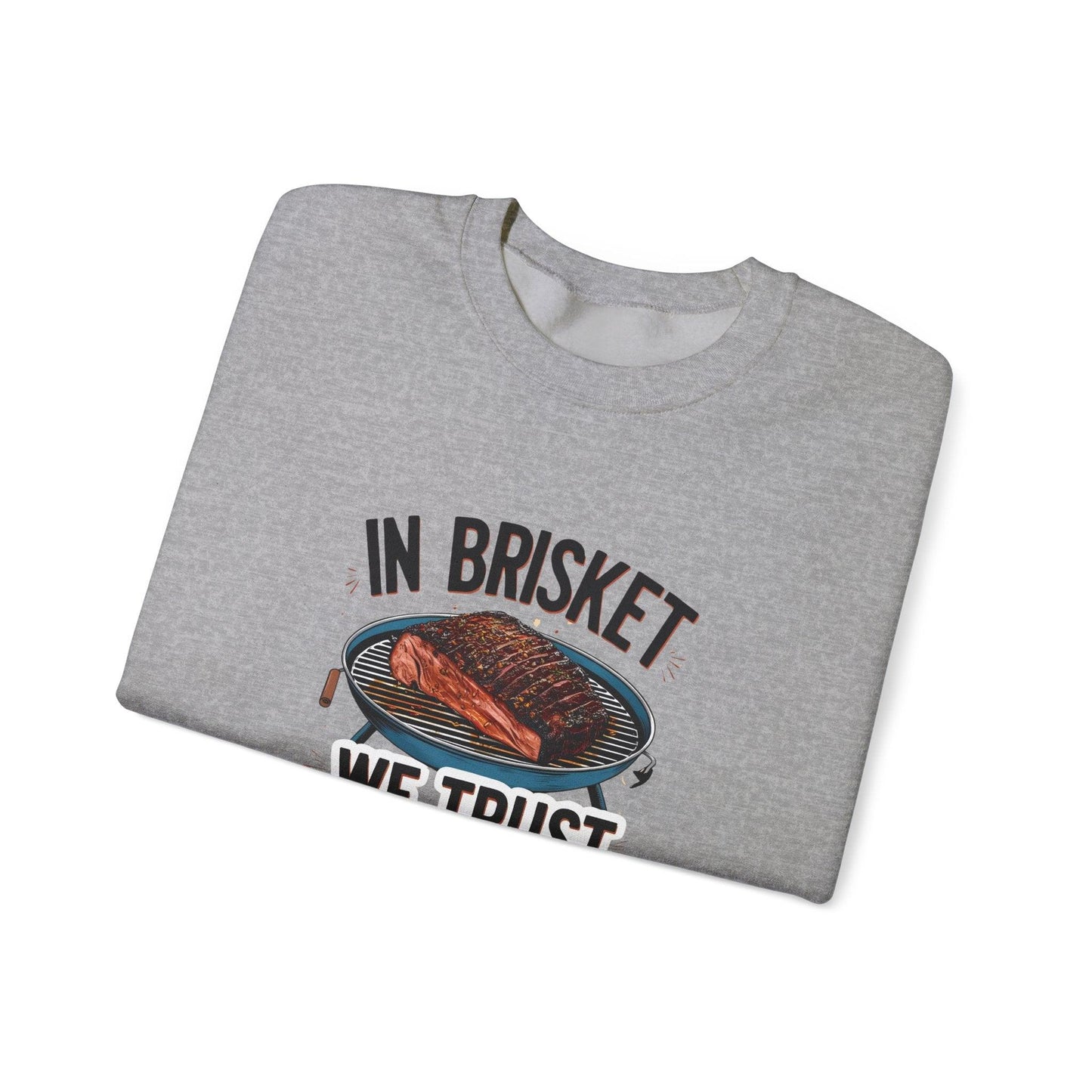 In Brisket We Story Unisex Heavy Blend™ Crewneck Sweatshirt