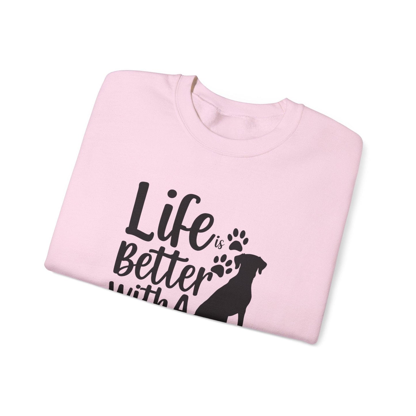 Life is Better With a Dog  Unisex Heavy Blend™ Crewneck Sweatshirt