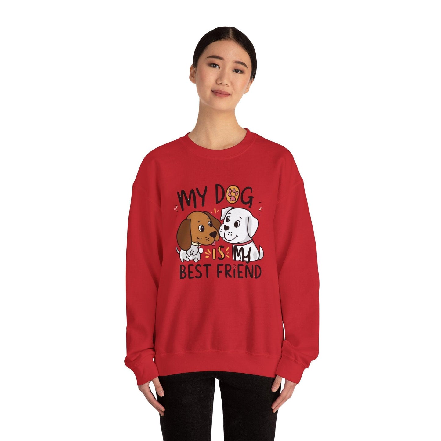 My Dog is My Bestfriend Unisex Heavy Blend™ Crewneck Sweatshirt