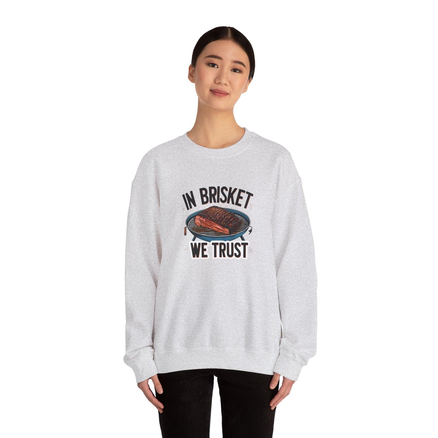 In Brisket We Story Unisex Heavy Blend™ Crewneck Sweatshirt