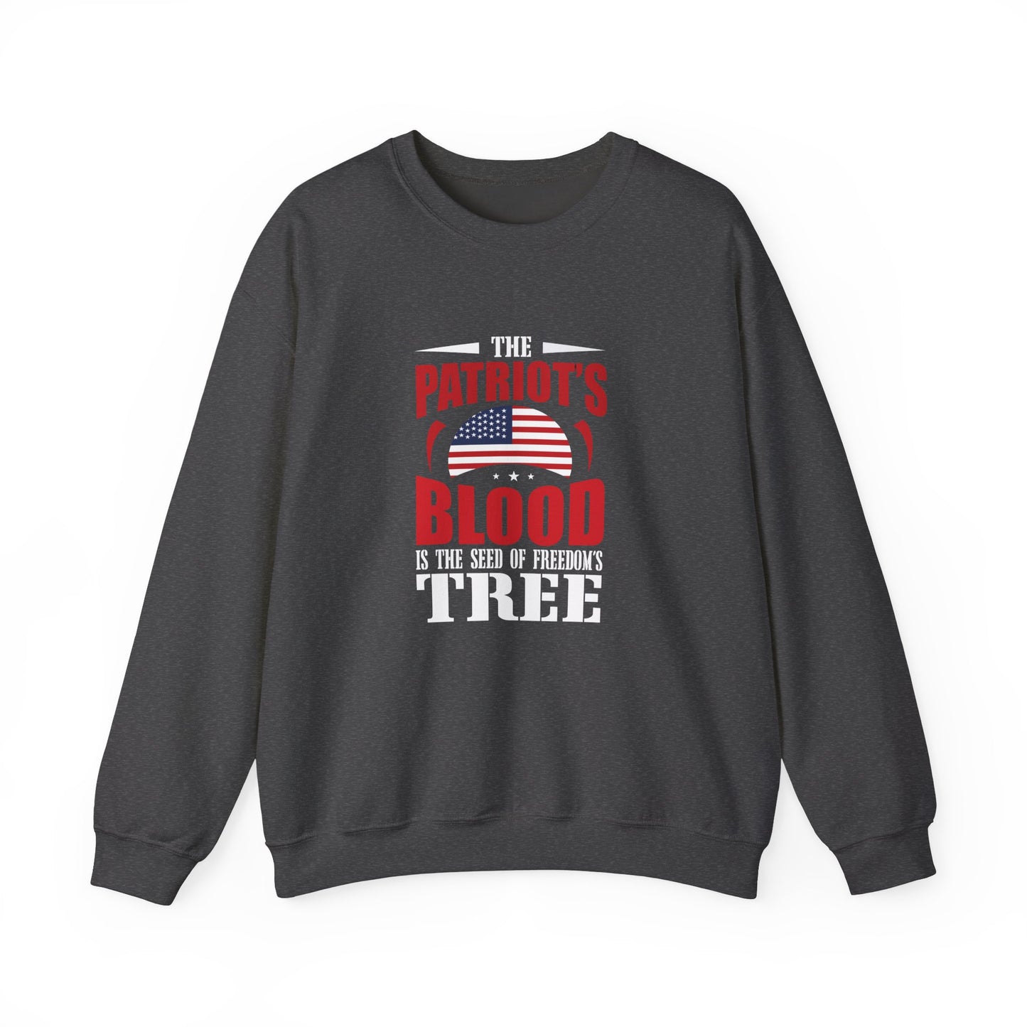 The Patroit Blood Is The Seed of Freedom Tree Unisex Heavy Blend™ Crewneck Sweatshirt