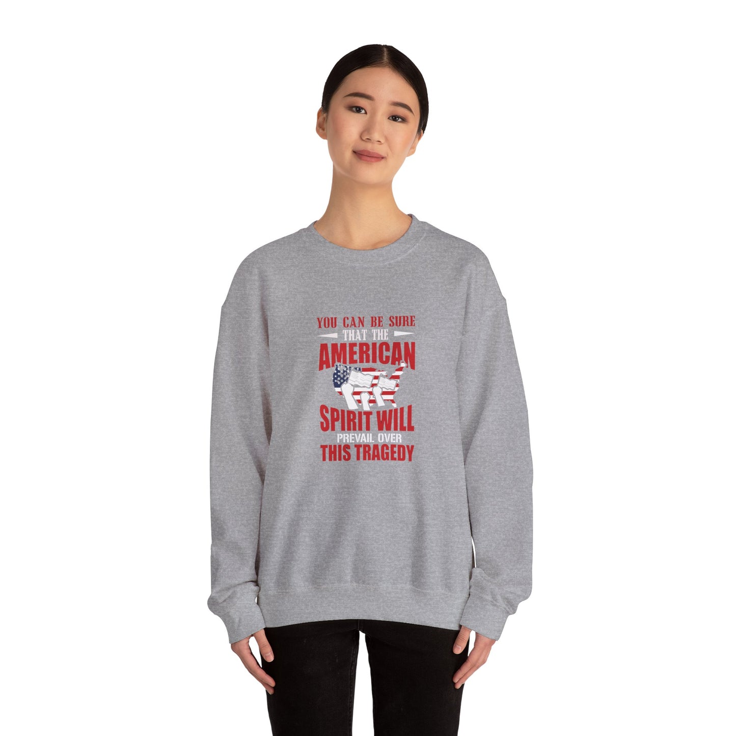 You Can Be Sure That The American Spirit Will Prevail Unisex Heavy Blend™ Crewneck Sweatshirt