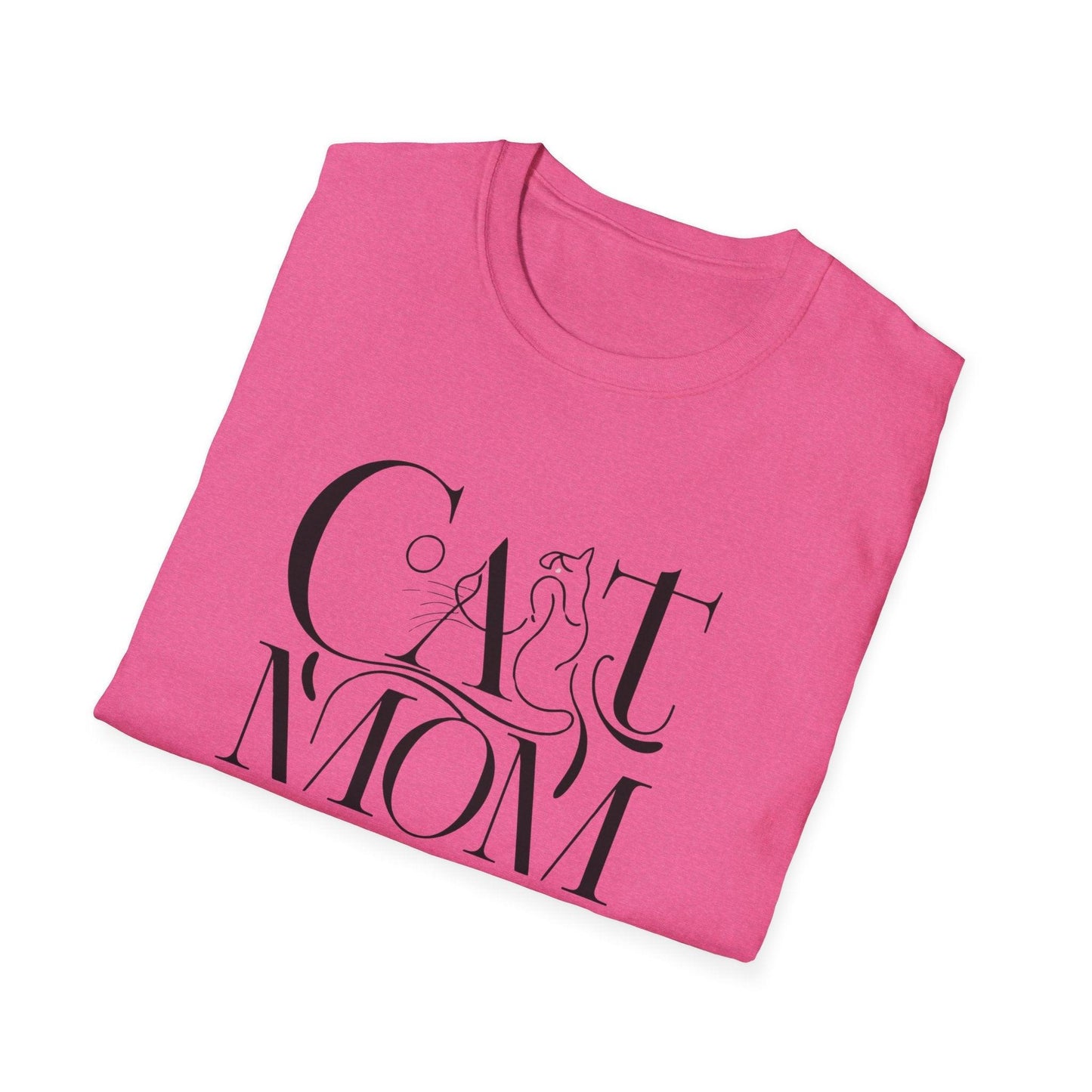 Cat Mom Unisex Softstyle T-Shirt