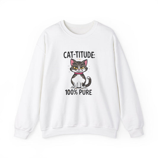 CAT-TITUDE 100% Pure Unisex Heavy Blend™ Crewneck Sweatshirt