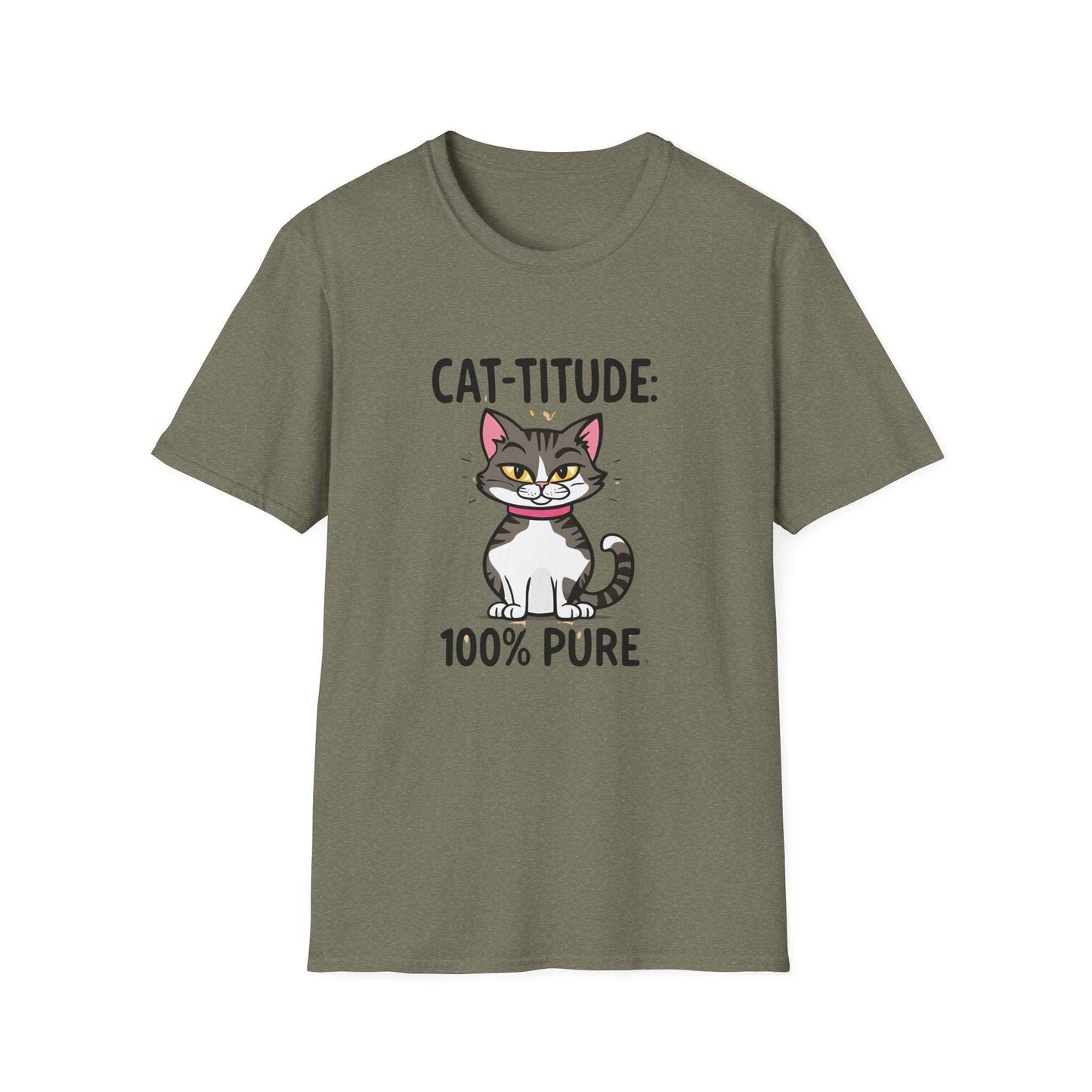 CAT-TITUDE 100% Pure Unisex Softstyle T-Shirt