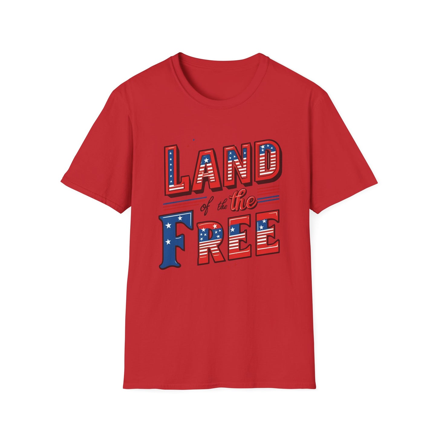 Land of the Free Unisex Softstyle T-Shirt