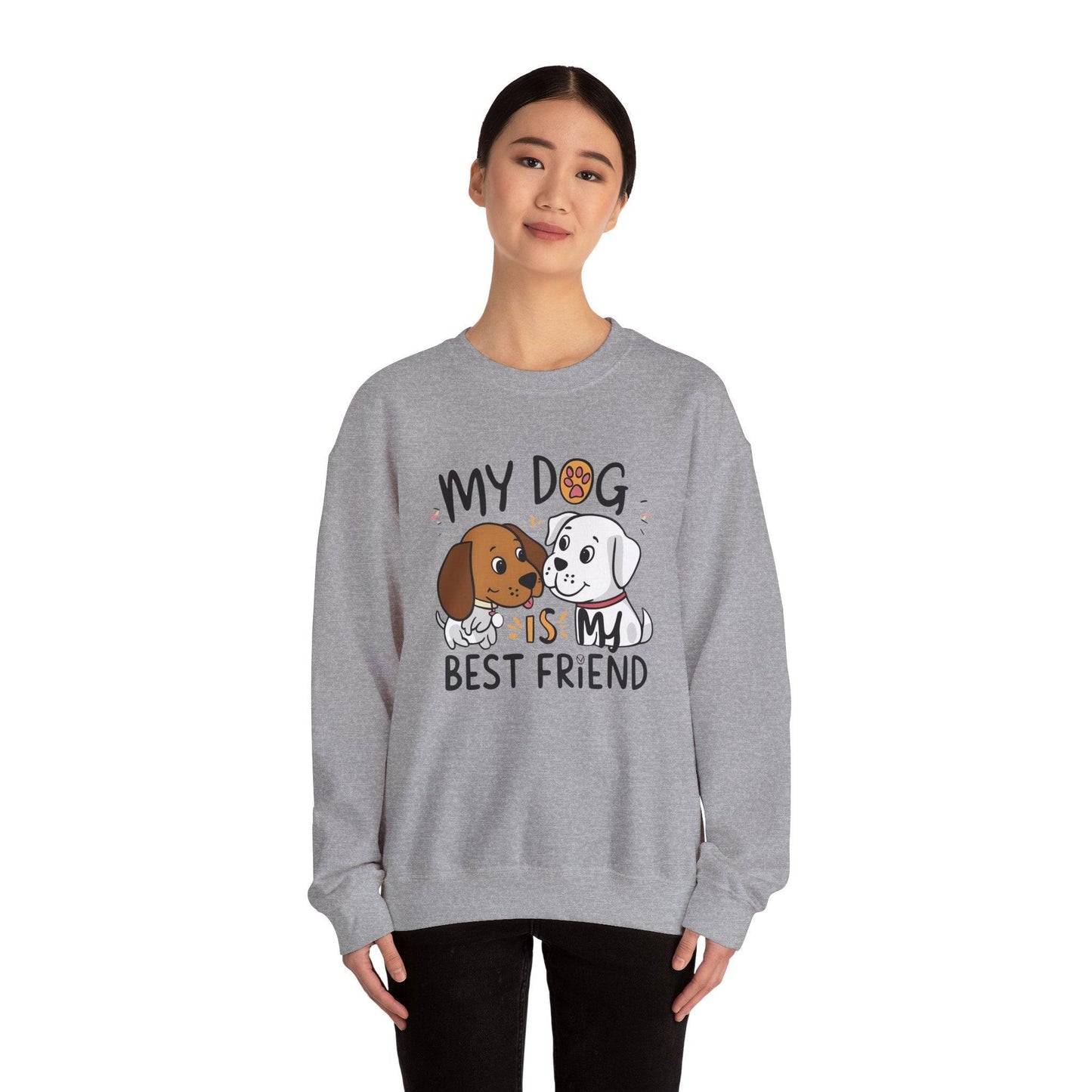 My Dog is My Bestfriend Unisex Heavy Blend™ Crewneck Sweatshirt