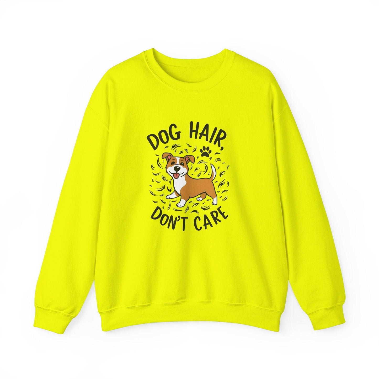 Dog Hair Dog Don't Care Unisex Heavy Blend™ Crewneck Sweatshirt