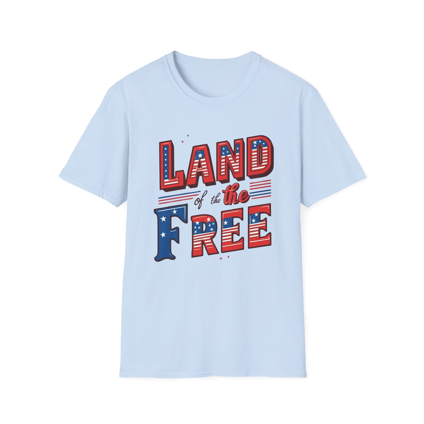 Land of the Free Unisex Softstyle T-Shirt