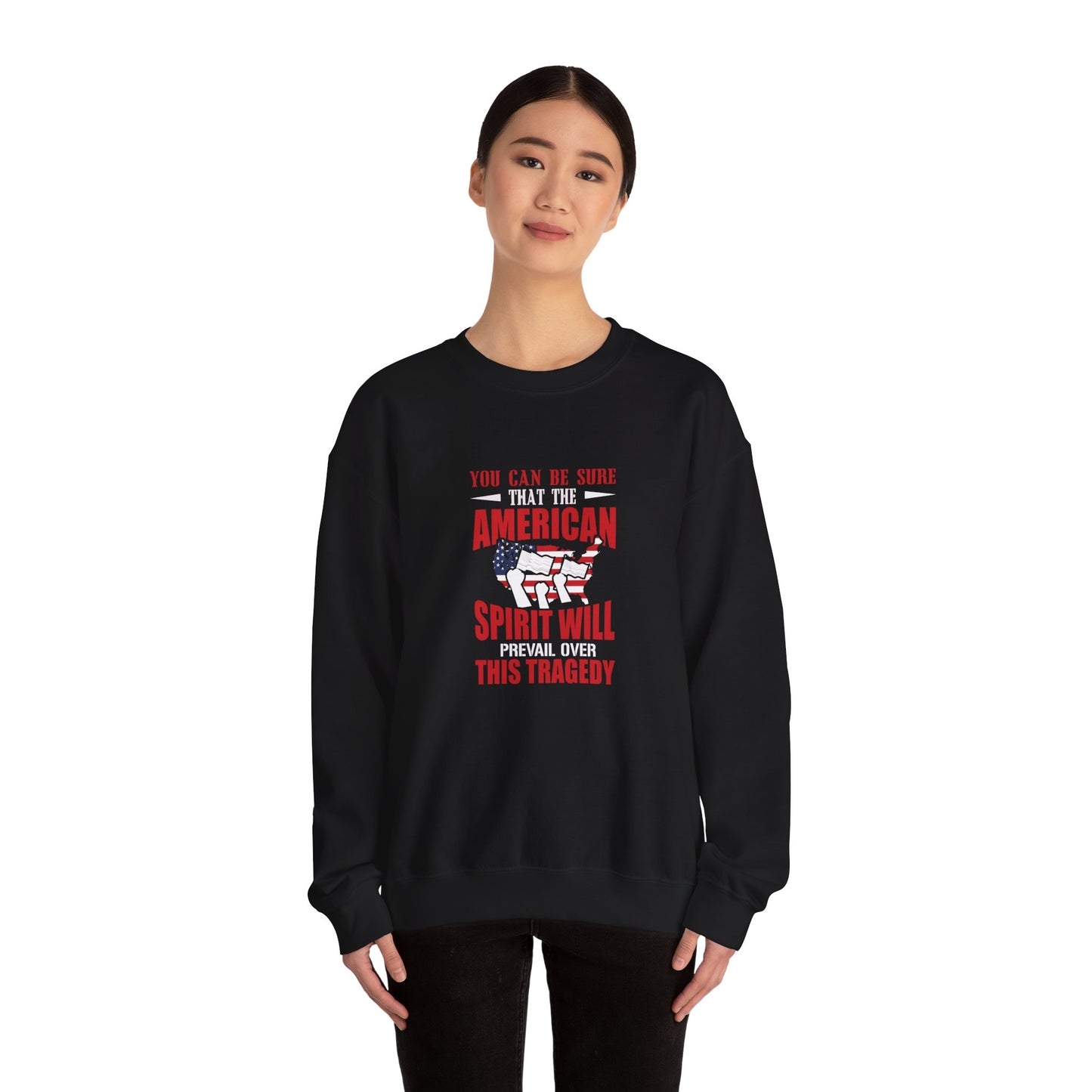 You Can Be Sure That The American Spirit Will Prevail Unisex Heavy Blend™ Crewneck Sweatshirt