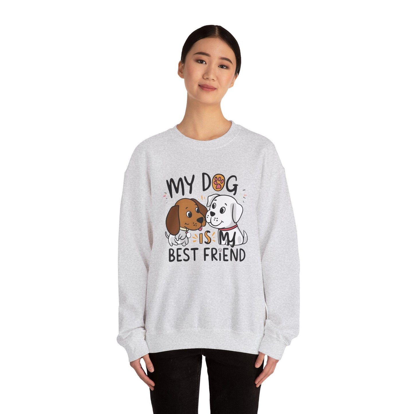 My Dog is My Bestfriend Unisex Heavy Blend™ Crewneck Sweatshirt