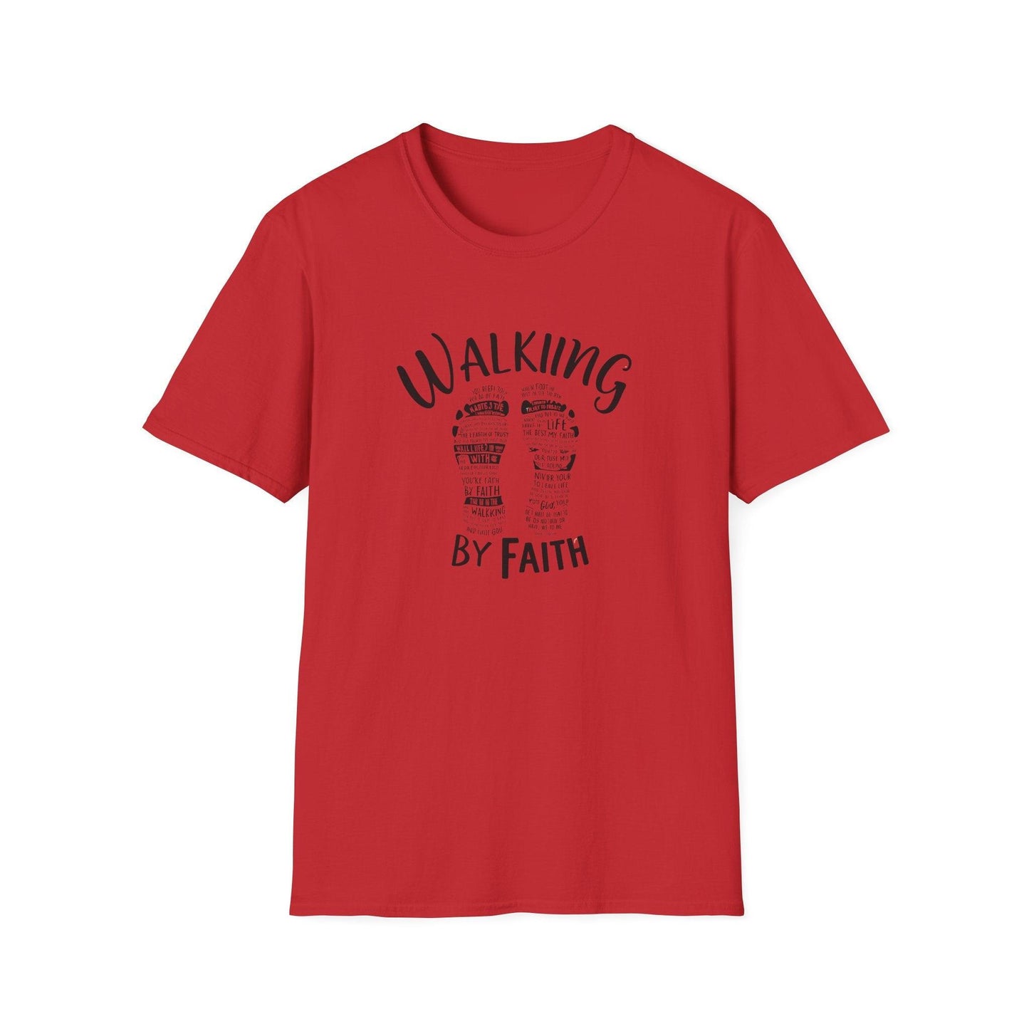 Walking by Faith  Unisex Softstyle T-Shirt