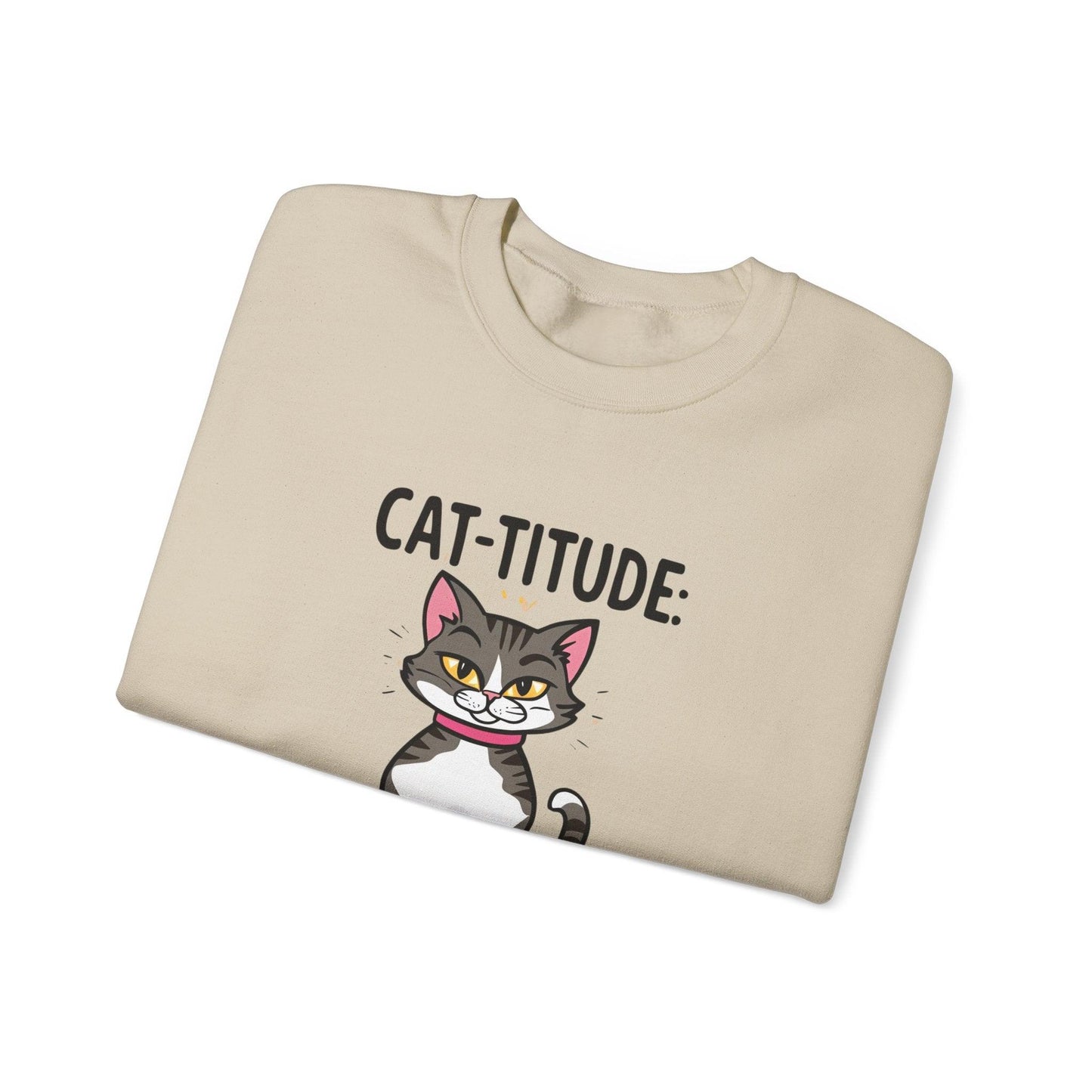 CAT-TITUDE 100% Pure Unisex Heavy Blend™ Crewneck Sweatshirt