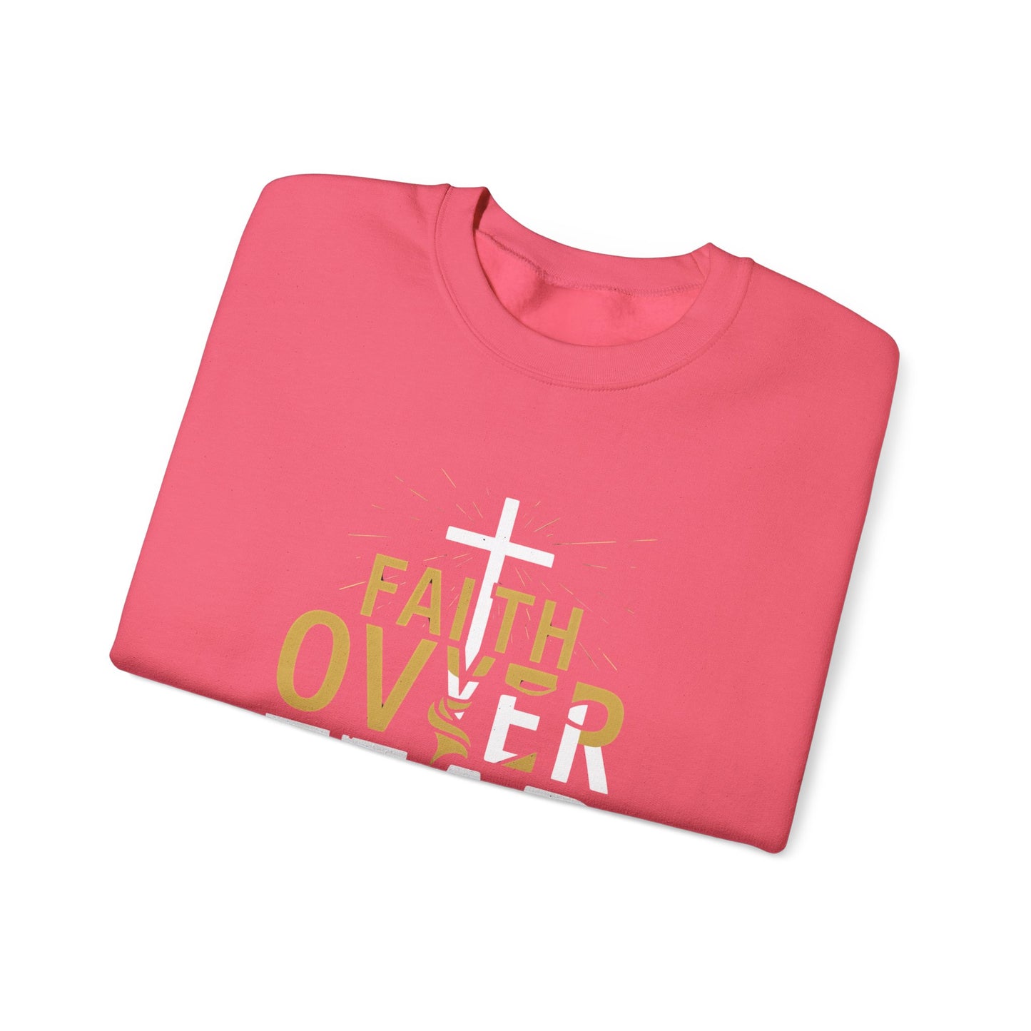 Faith Over Fear Unisex Heavy Blend™ Crewneck Sweatshirt