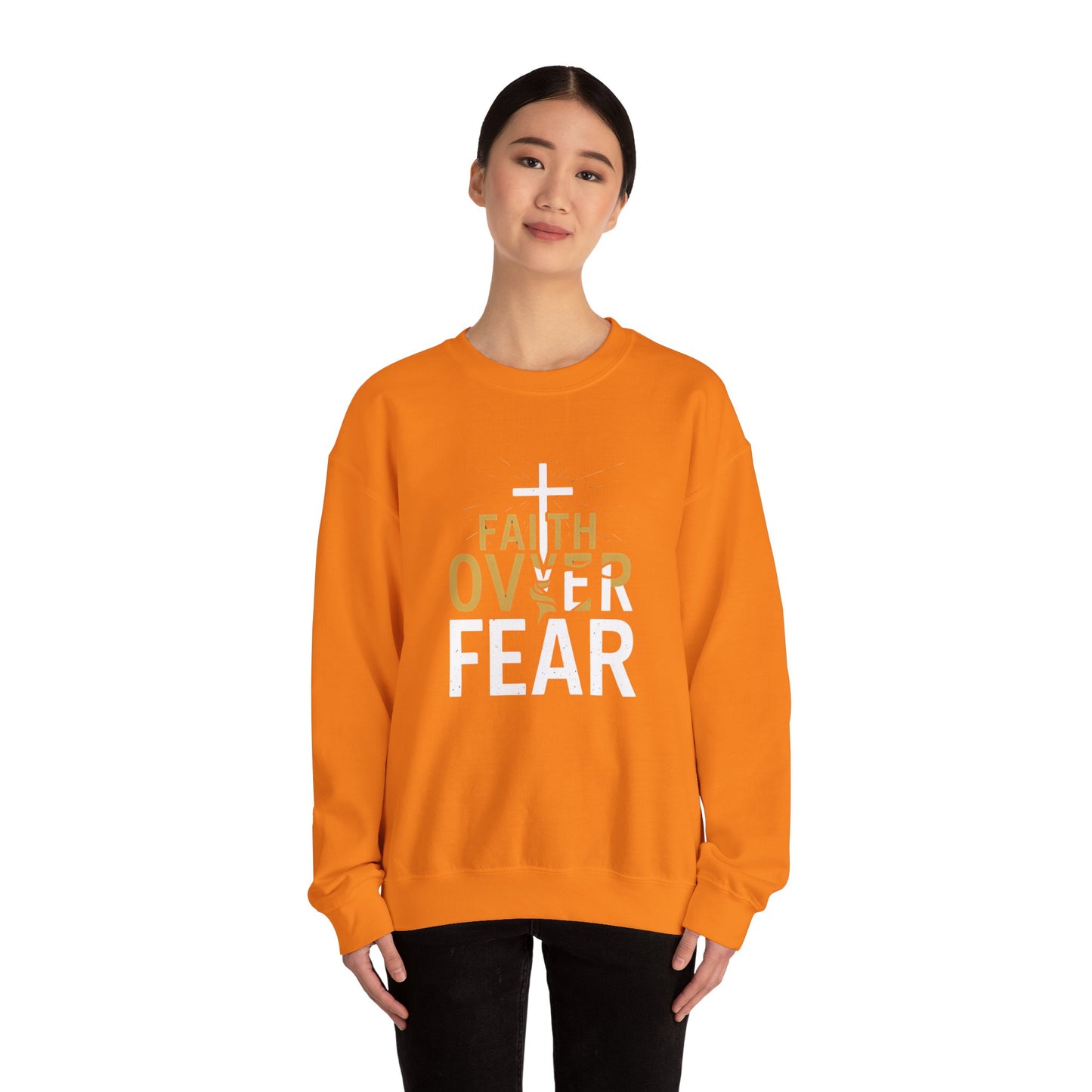 Faith Over Fear Unisex Heavy Blend™ Crewneck Sweatshirt