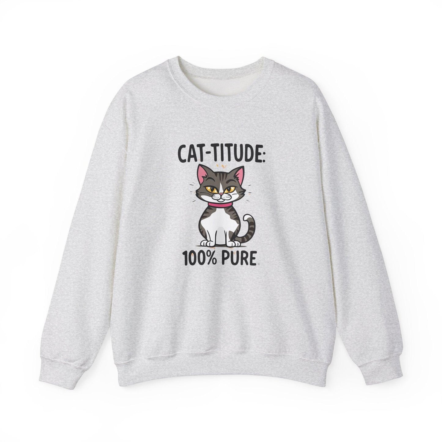 CAT-TITUDE 100% Pure Unisex Heavy Blend™ Crewneck Sweatshirt