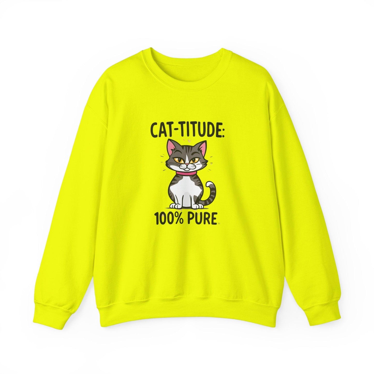 CAT-TITUDE 100% Pure Unisex Heavy Blend™ Crewneck Sweatshirt