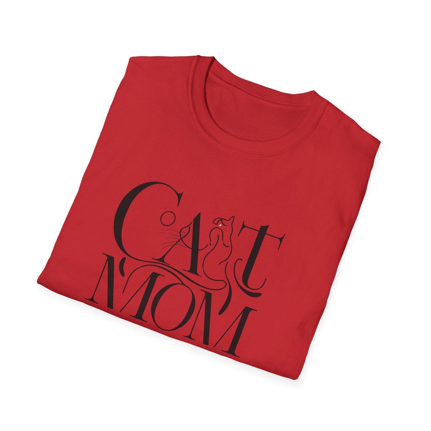 Cat Mom Unisex Softstyle T-Shirt