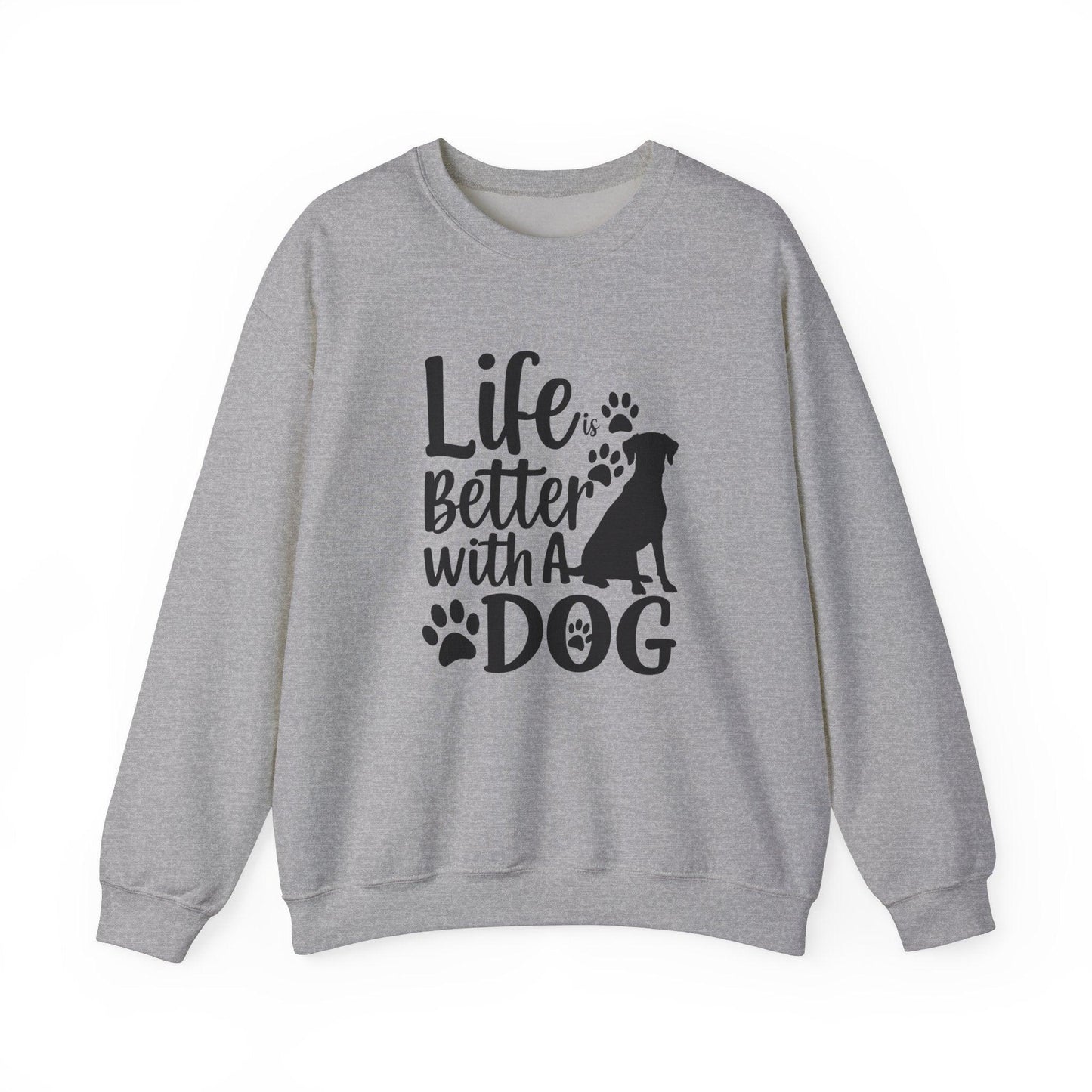 Life is Better With a Dog  Unisex Heavy Blend™ Crewneck Sweatshirt