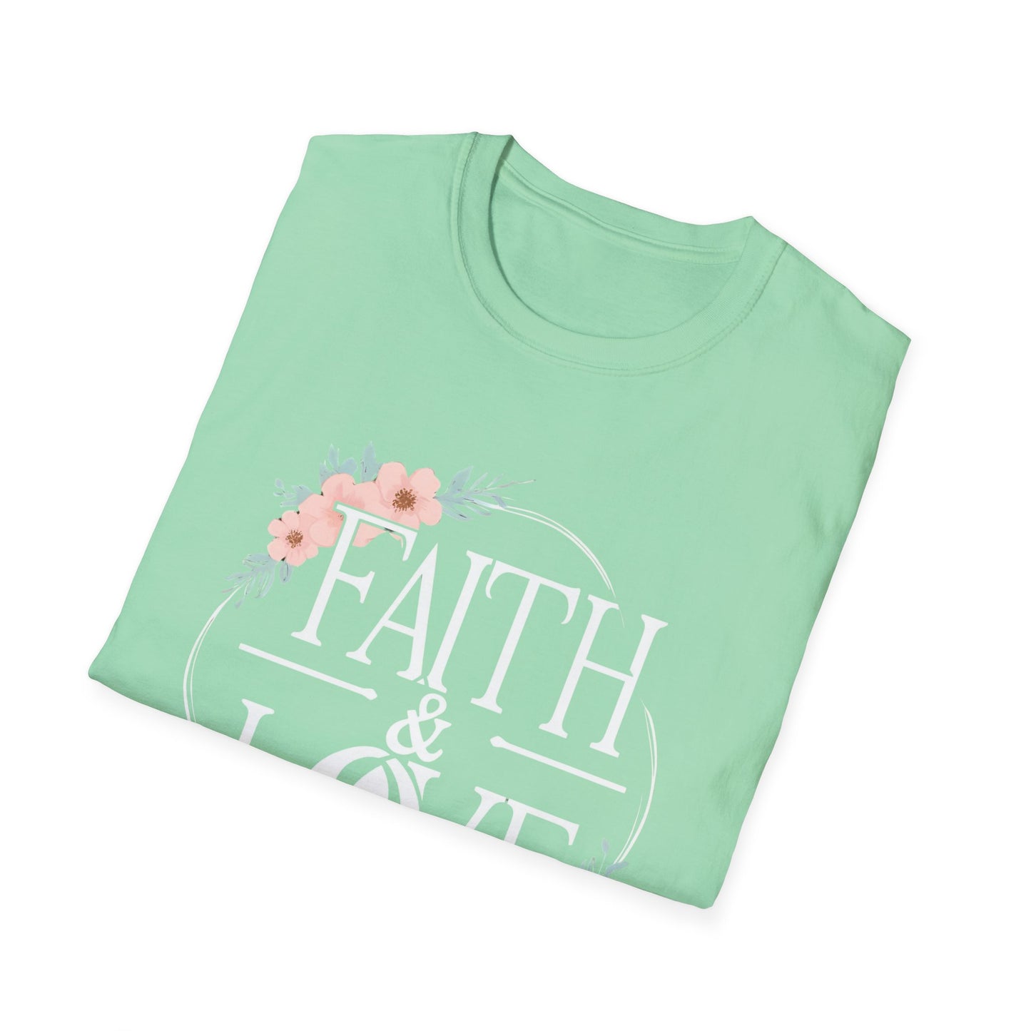 Faith & Love Unisex Softstyle T-Shirt