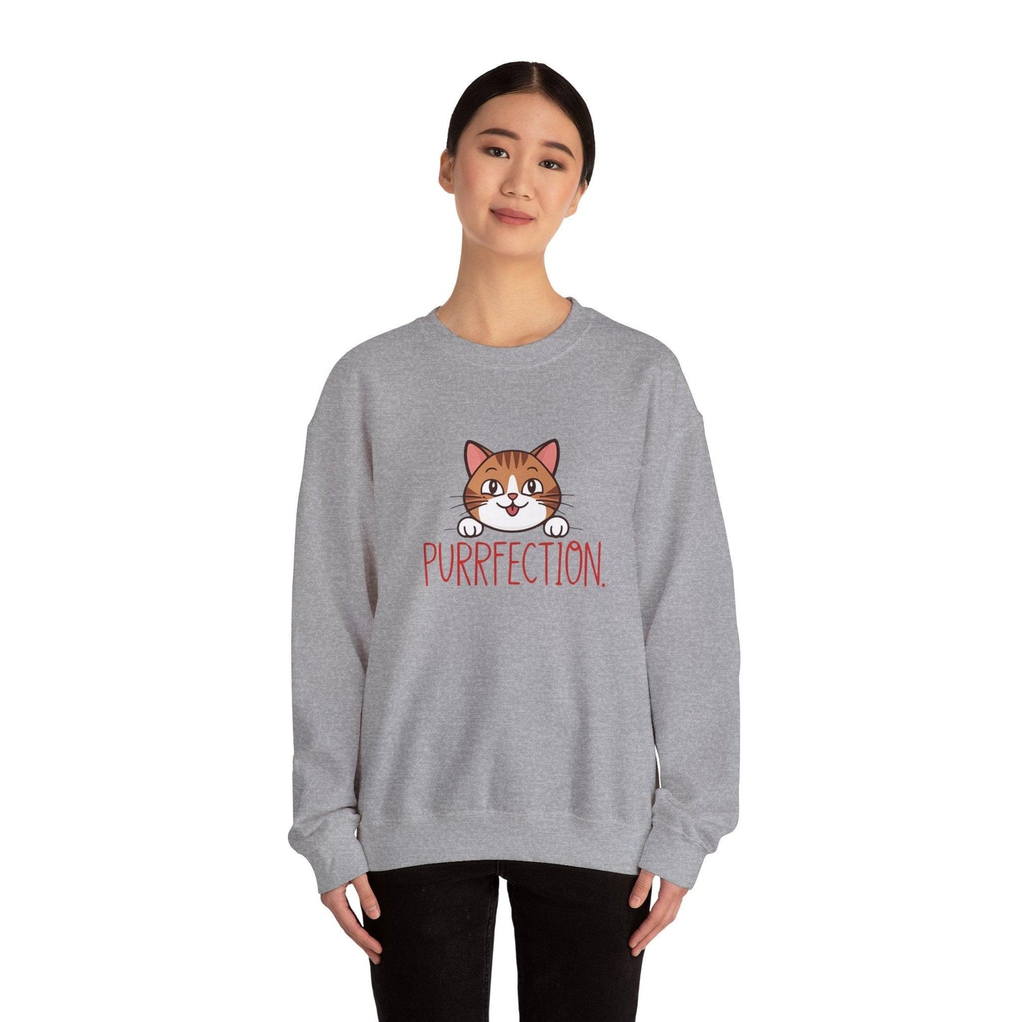 Purrfection Unisex Heavy Blend™ Crewneck Sweatshirt