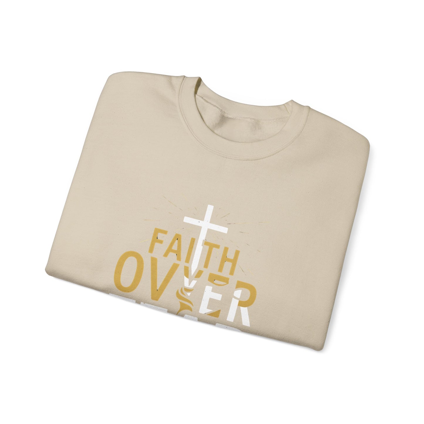 Faith Over Fear Unisex Heavy Blend™ Crewneck Sweatshirt