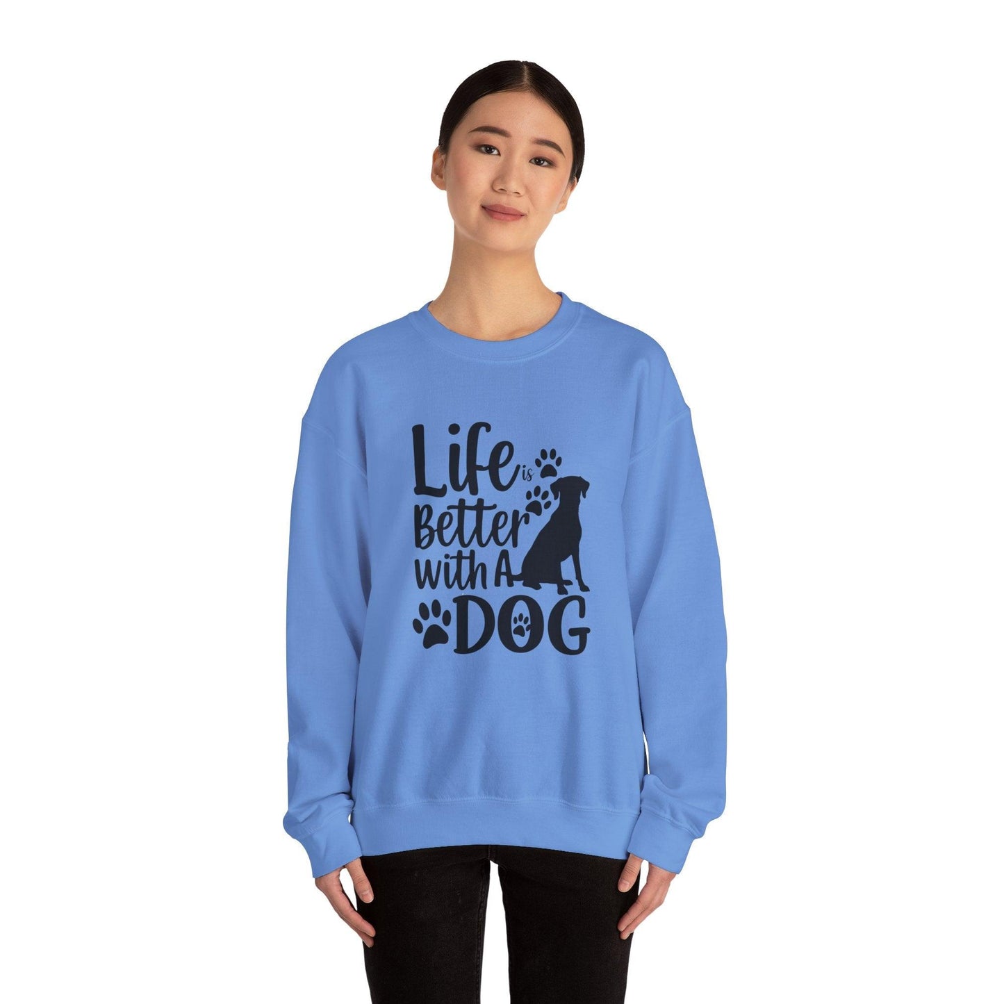 Life is Better With a Dog  Unisex Heavy Blend™ Crewneck Sweatshirt