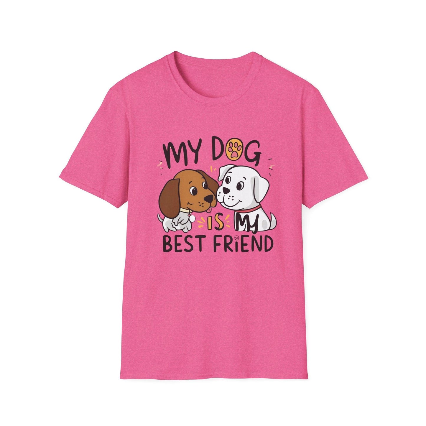 My Dog Is My BestFriend Unisex Softstyle T-Shirt