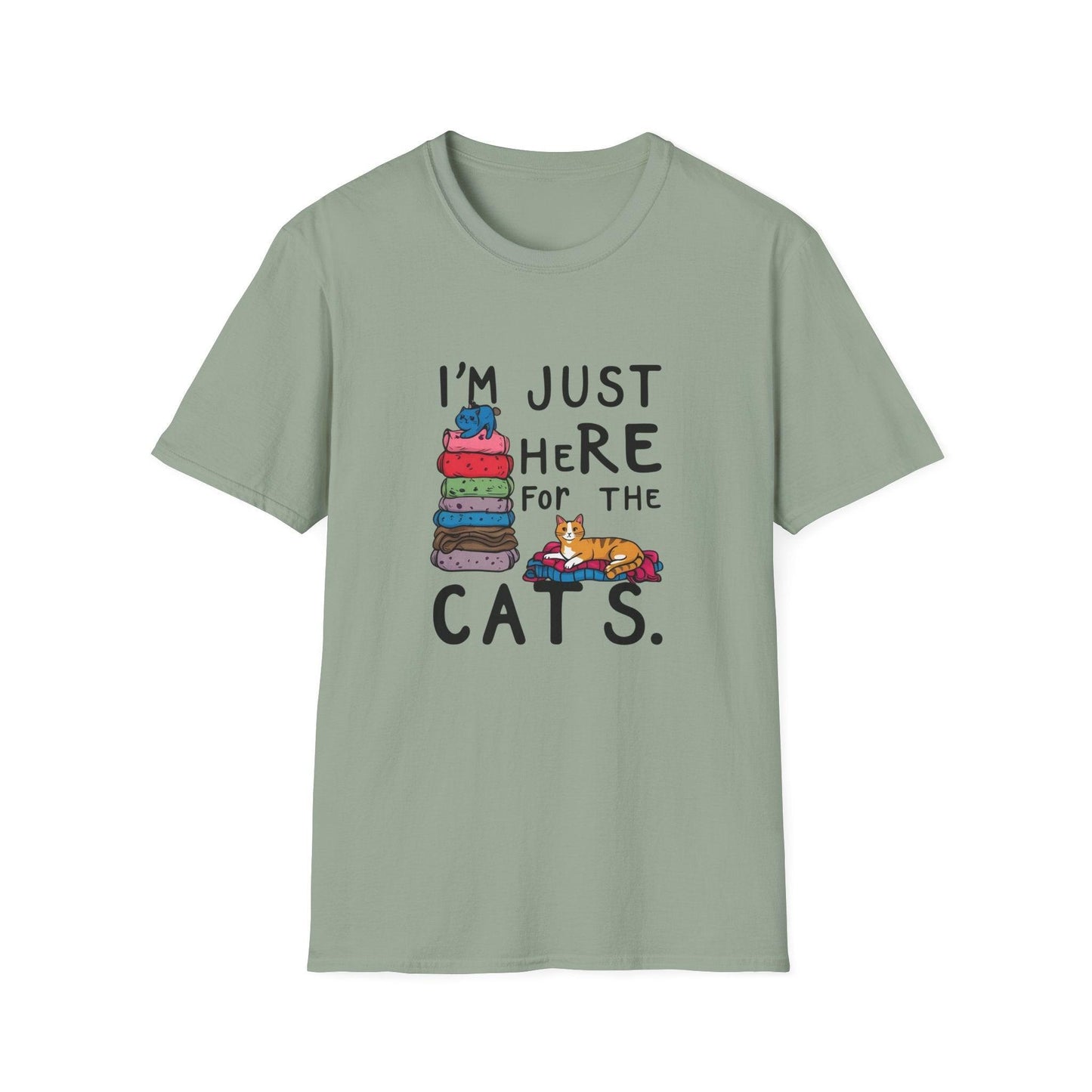 I'm Just Here For The Cats Unisex Softstyle T-Shirt