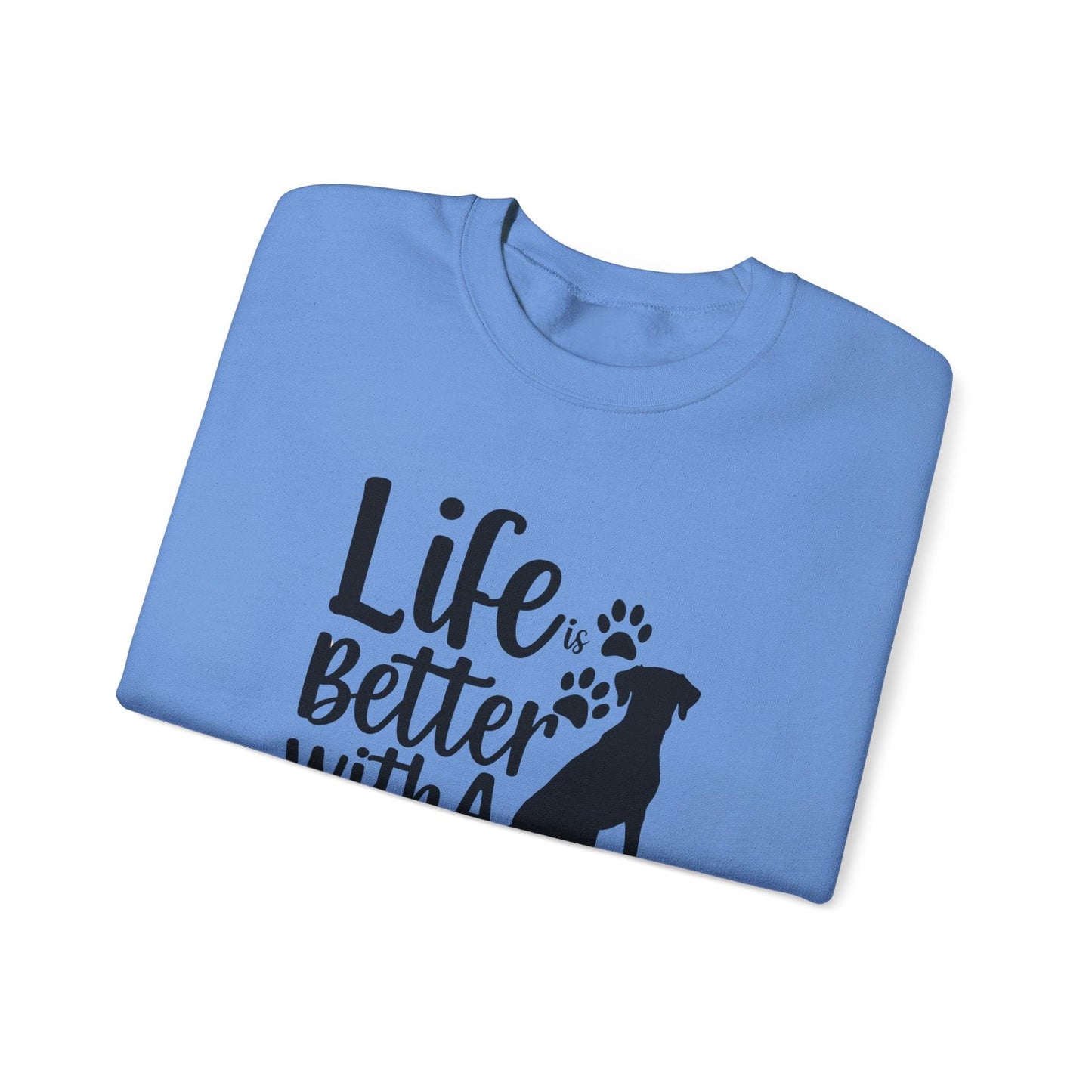 Life is Better With a Dog  Unisex Heavy Blend™ Crewneck Sweatshirt