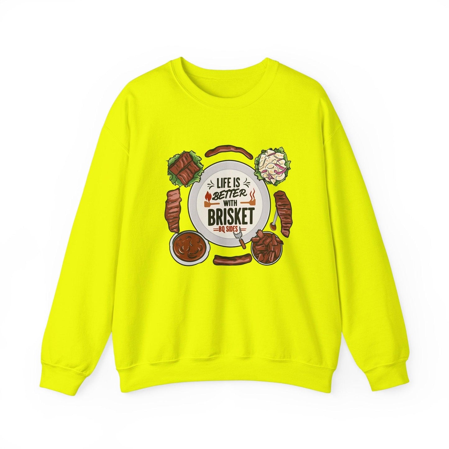 Life is Better With Brisket Unisex Heavy Blend™ Crewneck Sweatshirt